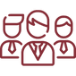 three employees icon
